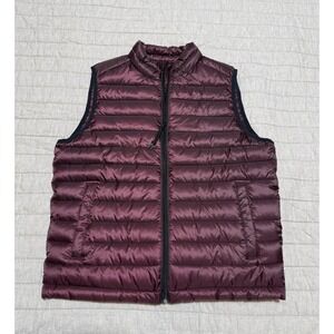 Aeropostale Dark Purple Puffer Zip Winter Lightweight Vest Ladies Small